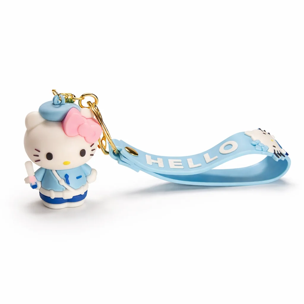 Hello Kitty Rubber Keychain
