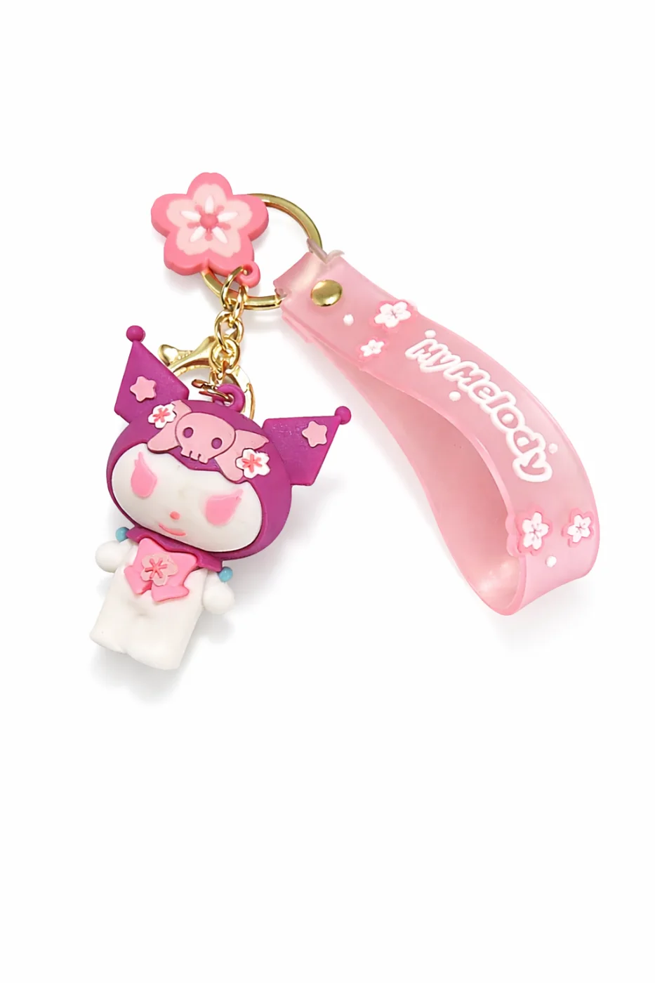 Kuromi Rubber Keychain