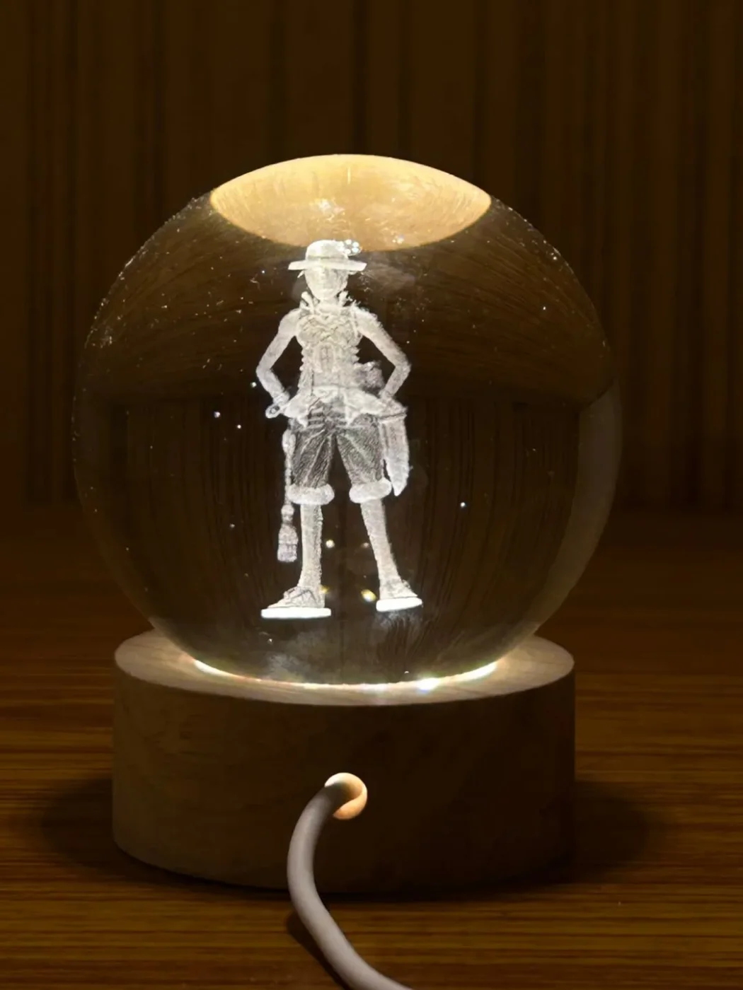Luffy Crystal Ball Lamp — One Piece